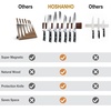 HOSHANHO Knife Magnetic Strip, Acacia Wood Powerful Magnetic Knife Holder | Magnetic Knife Holder for Wall 10 Inch Use as Magnetic Tool Organizer, Home Utensil Organizer, Ideal Cooking Gift for Chef(16 Inch)