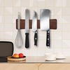 HOSHANHO Knife Magnetic Strip, Acacia Wood Powerful Magnetic Knife Holder | Magnetic Knife Holder for Wall 10 Inch Use as Magnetic Tool Organizer, Home Utensil Organizer, Ideal Cooking Gift for Chef(10″)