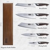 HOSHANHO Knife Set with Magnetic Knife Holder, 6PCS Kitchen Knife Sets | Ultra Sharp Professional Japanese High Carbon Stainless Steel Chef Knives Sets with Ergonomic Handle, Perfect Gifts for Chefs(8″)