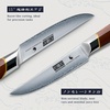 HOSHANHO Steak Knife Set of 6, Professional 4.5″ Non Serrated Steak Knives | Japanese High Carbon Steel Steak Knife Set, Ultra Sharp Dinner Knives with Ergonomic Handle for Precise Cutting & Gift Box