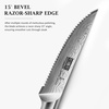 HOSHANHO Steak Knives Set of 6, 4.5 Inch Japanese Serrated Steak Knife Set | Ultra Sharp High Carbon Powder Steel Steak Knife, Effortless Cutting Dinner Knives with Pakkawood Handle, Cooking Gifts(7 Pieces Steak Knife Set)