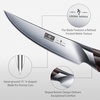 HOSHANHO Steak Knives Set of 6, Ultra Sharp 4.5 In Serrated Steak Knife Set | Japanese High Carbon Stainless Steel Kitchen Steak Knives with Ergonomic Pakkawood Handle, Ideal Gifts(4.4″)