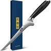 image:imageHOSHANHO Fillet Knife 7 Inch Japanese Sharp Boning Knife Flexible Blade  Japanese High Carbon Powder Steel Fish Knives for Meat Poultry Chicken Cutting Filet Knife with Ergonomic Pakkawood Handle