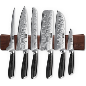 HOSHANHO 3 Pcs Knife Set, Professional Kitchen Knife Set, Pakkawood Handle | Ultra Sharp Chef Knives Set for Kitchen High Carbon Powder Steel, Japanese Cooking Knife Set with Elegant Gift Box(7 Pieces Knife Set)