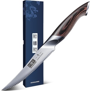 HOSHANHO Cheese Knife 5 In, Professional Japanese Kitchen Knife for Cheesee | Multipurpose Japanese High Carbon Steel Kitchen Knife with Ergonomic Pakkawood Handle for Cutting Cheesee & Tomato(4.9″)