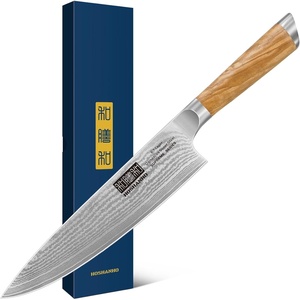 HOSHANHO Damascus Paring Knife 3.75″, Sharp Japanese HC Steel Fruit Knife | Small Kitchen Knife | Professional 67 Layers Super Steel | 15° Edge | 62 HRC Blade | Ergonomic Olive Handle | Ideal Home Gift(8 Inch Chef Knife)