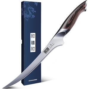 HOSHANHO Fillet Knife 9 Inch, Super Sharp Japanese Fish Boning Knife | Professional High Carbon Stainless Steel Filleting Knives for Meat Poultry Cutting(9″)
