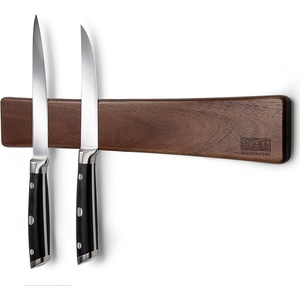 HOSHANHO Knife Magnetic Strip, Acacia Wood Powerful Magnetic Knife Holder | Magnetic Knife Holder for Wall 10 Inch Use as Magnetic Tool Organizer, Home Utensil Organizer, Ideal Cooking Gift for Chef(16 Inch)