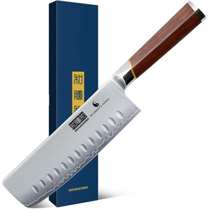 HOSHANHO Nakiri Knife 7″, Razor Sharp Japanese Chef Knife for Vegetables | High Carbon Steel Kitchen Knife, Multipurpose Cleaver Knife with Ergonomic Rosewood Handle, Ideal Gift for Men and Women