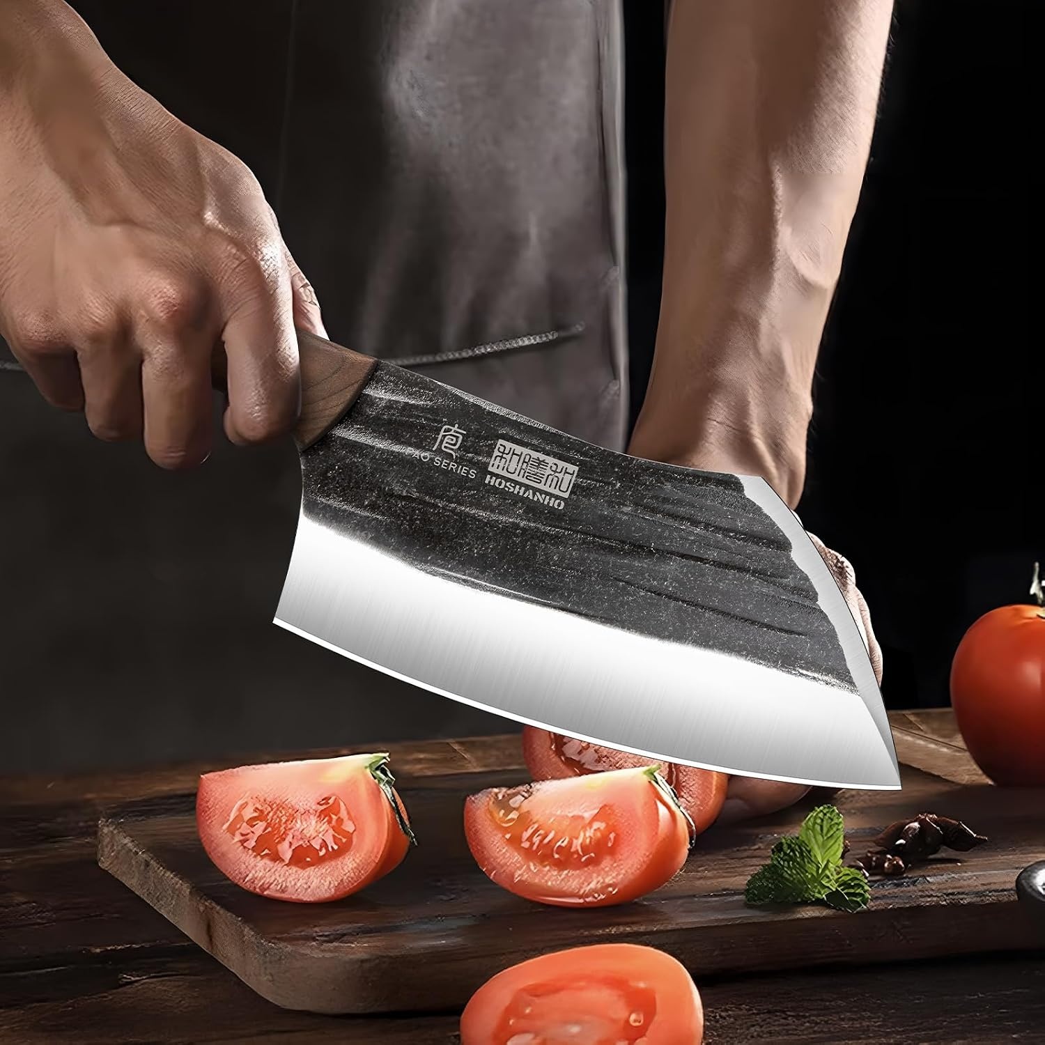 image:imageHOSHANHO 65 Serbian Chef Knife Hand Forged Butcher Meat Cleaver Knife High Carbon Steel Cleaver Knife for Meat Cutting Heavy Duty Butcher Knife with Full Tang for Home Camping BBQ Gift for Men59