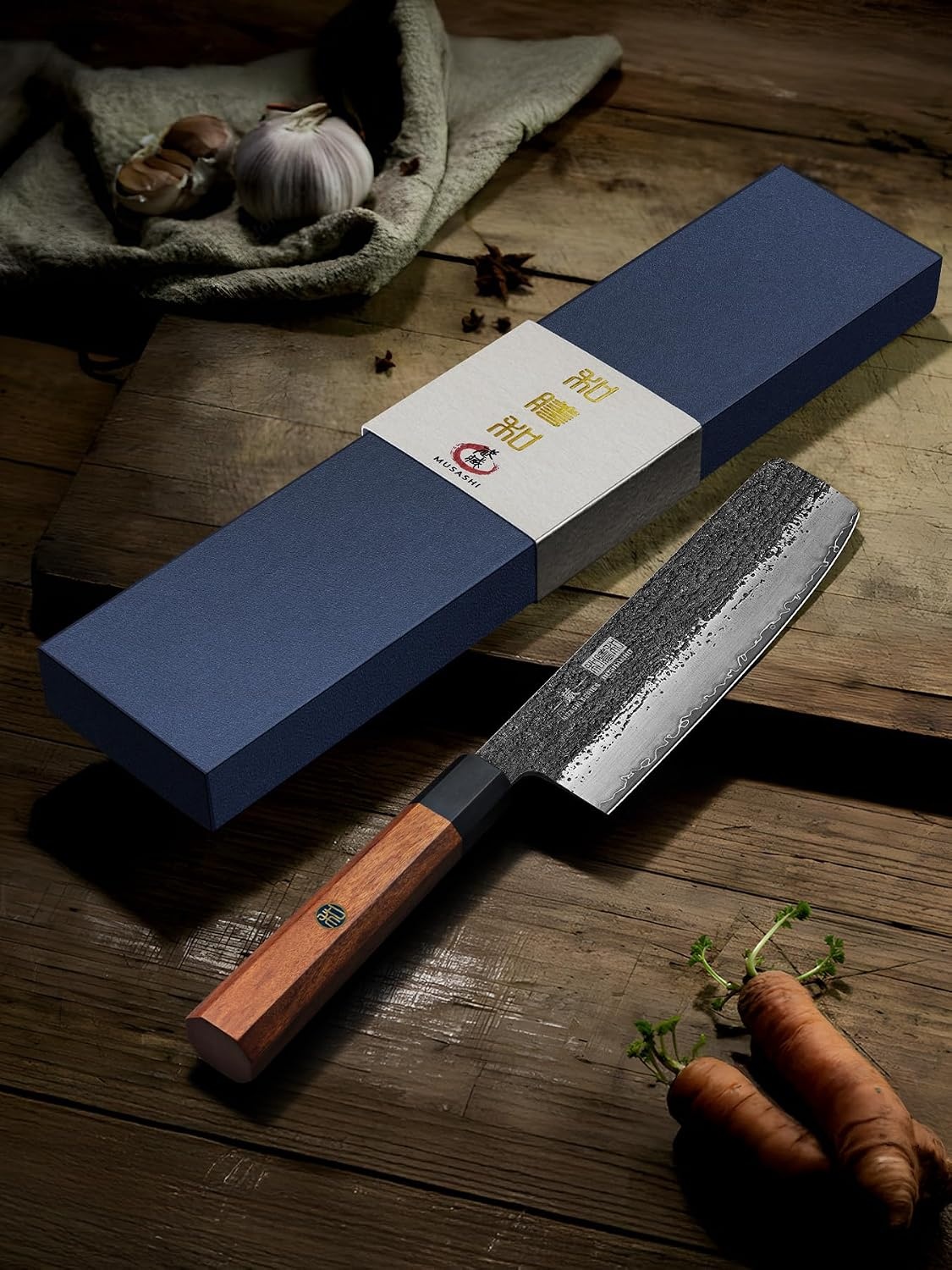 image:imageHOSHANHO 8 Chef Knife 9 Layers 10CR15MOV High Carbon Steel Kitchen Knife Ultra Sharp Japanese Gyuto Chef Knife Professional Kitchen Cooking Knives with Octagonal Rosewood Handle Ideal Gift7
