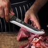 HOSHANHO 6.5″ Serbian Chef Knife, Hand Forged Butcher Meat Cleaver Knife | High Carbon Steel Cleaver Knife for Meat Cutting, Heavy Duty Butcher Knife with Full Tang for Home, Camping, BBQ Gift for Men(6.7″)