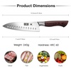 HOSHANHO 7″ Chef Knife,Razor-Sharp Santoku Knife with Ergonomic Wood Handle | Professional Kitchen Cooking Knife with Japanese High Carbon Steel,15° Edge & 60 HRC Blade, Ergonomic Grip Design, Ideal Gift(7 Inch Santoku Knife)