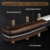 HOSHANHO 7″Meat Cleaver Knife, Ultra Sharp Chopper Knife & Vegetable Knives | Hand Forged Cleaver Knife, High Carbon Stainless Steel Chopping Butcher Knife for Meat Cutting with Full Tang Handle, Gifts
