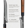 HOSHANHO 8″ Chef Knife, 9 Layers 10CR15MOV High Carbon Steel Kitchen Knife | Ultra Sharp Japanese Gyuto Chef Knife, Professional Kitchen Cooking Knives with Octagonal Rosewood Handle, Ideal Gift(7.1”)