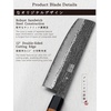 HOSHANHO 8″ Chef Knife, 9 Layers 10CR15MOV High Carbon Steel Kitchen Knife | Ultra Sharp Japanese Gyuto Chef Knife, Professional Kitchen Cooking Knives with Octagonal Rosewood Handle, Ideal Gift(7″)