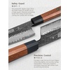 HOSHANHO 8″ Chef Knife, 9 Layers 10CR15MOV High Carbon Steel Kitchen Knife | Ultra Sharp Japanese Gyuto Chef Knife, Professional Kitchen Cooking Knives with Octagonal Rosewood Handle, Ideal Gift(7″)