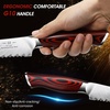 HOSHANHO 8″ Damascus Bread Knife, Ultra Sharp Serrated Sourdough Knife | 67 Layers Damascus Steel, Ultra Sharp Bread Knife with Ergonomic G10 Handle, Professional Serrated Knife for Homemade Bread(8″)