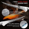 HOSHANHO 8″ Damascus Bread Knife, Ultra Sharp Serrated Sourdough Knife | 67 Layers Damascus Steel, Ultra Sharp Bread Knife with Ergonomic G10 Handle, Professional Serrated Knife for Homemade Bread(7″)