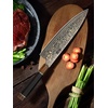 HOSHANHO 8″ Damascus Chef Knife, 33-Layer Copper & Damascus Kitchen Knife | Ultra Sharp Japanese Kitchen Knife, Professional Cooking Knives with Ergonomic Ebony Handle & Gift Box