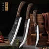 HOSHANHO Steak Knives Set of 6, Sharp 4.5″ Non Serrated Steak Knife Set | Hand Forged High Carbon Steel Dinner Steak Knives with Full Tang Wood Handle, Gift with Men(10″)