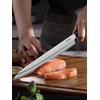 HOSHANHO Sushi Knife 10″, Sharp Japanese Sashimi Knife for Fish Filleting | High Carbon Steel Yanagiba Knife | 12° Edge | 62 HRC | octagonal G10+Olive Wood Handle | Kitchen Knives for Home & Gifting