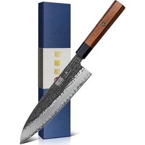 HOSHANHO 8″ Chef Knife, 9 Layers 10CR15MOV High Carbon Steel Kitchen Knife | Ultra Sharp Japanese Gyuto Chef Knife, Professional Kitchen Cooking Knives with Octagonal Rosewood Handle, Ideal Gift(8”)