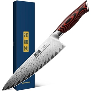 HOSHANHO Damascus Santoku Knife, 7 Inch Professional Japanese Kitchen Knife | 67 Layers Damascus Steel, Ultra Sharp Chef Knife with Ergonomic G10 Handle, Cooking Knife for Meat, Vegetables & Gift Box(8″)