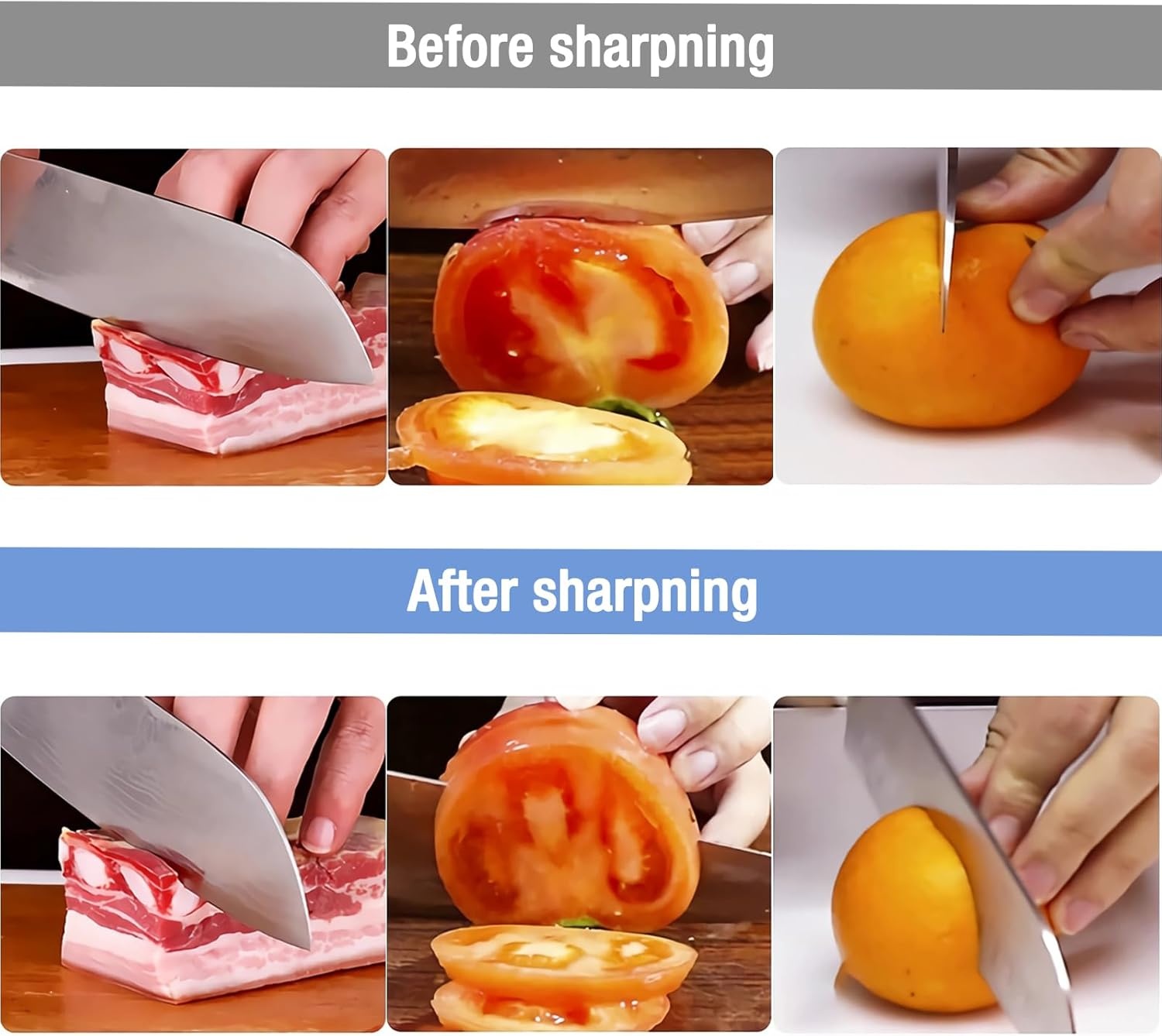 image:imageHOSHANHO Knife Sharpening Stone Set DoubleSided Grit 10006000 Whetstone Complete Knife Sharpener Stone Kit Wet Stone for Sharping Knives with Nonslip Rubber Base Angle Guide