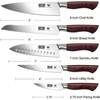 HOSHANHO 5PCS Japanese Kitchen Knife Set, Sharp Chef Knives & Wood Handle | Professional Ultra Sharp High-Carbon Stainless Steel Cooking Knife Set with Ergonomic Wood Handle, Elegant Box for Home Gift(5 Pieces Knife Set)
