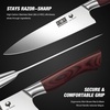 HOSHANHO 5PCS Japanese Kitchen Knife Set, Sharp Chef Knives & Wood Handle | Professional Ultra Sharp High-Carbon Stainless Steel Cooking Knife Set with Ergonomic Wood Handle, Elegant Box for Home Gift(5 Pieces Knife Set)