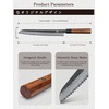 HOSHANHO 10 Inch Japanese Bread Knife, Super Sharp Serrated Bread Knife(10″)